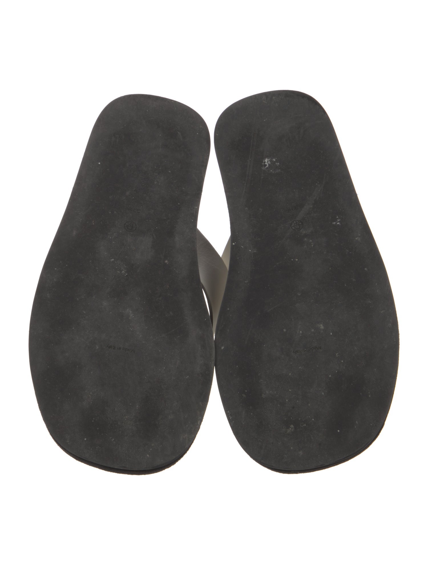 The Row Ginza Leather Flip Flops